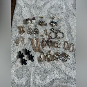 Set of Costume Jewelry Earrings from Zara, Jcrew, Banana Republic